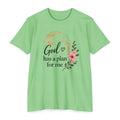 Inspirational Faith T-Shirt — "God Has a Plan for Me" Floral Tee