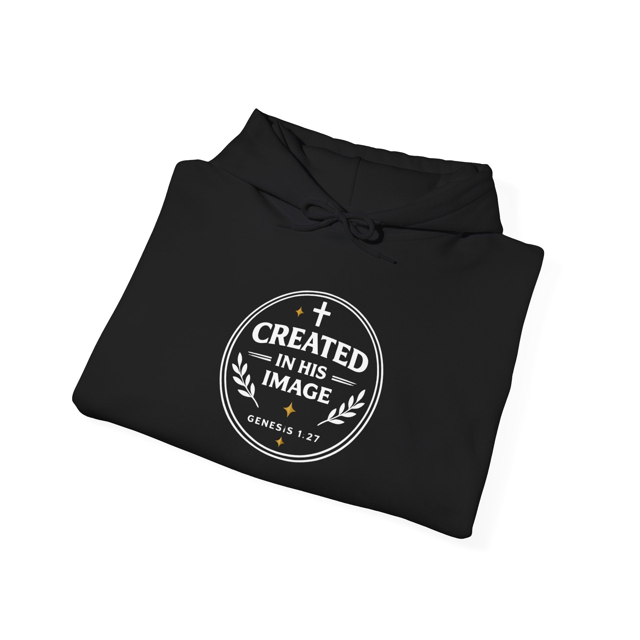 Womens Created in His Image Hoodie — Christian Faith Hooded Sweatshirt