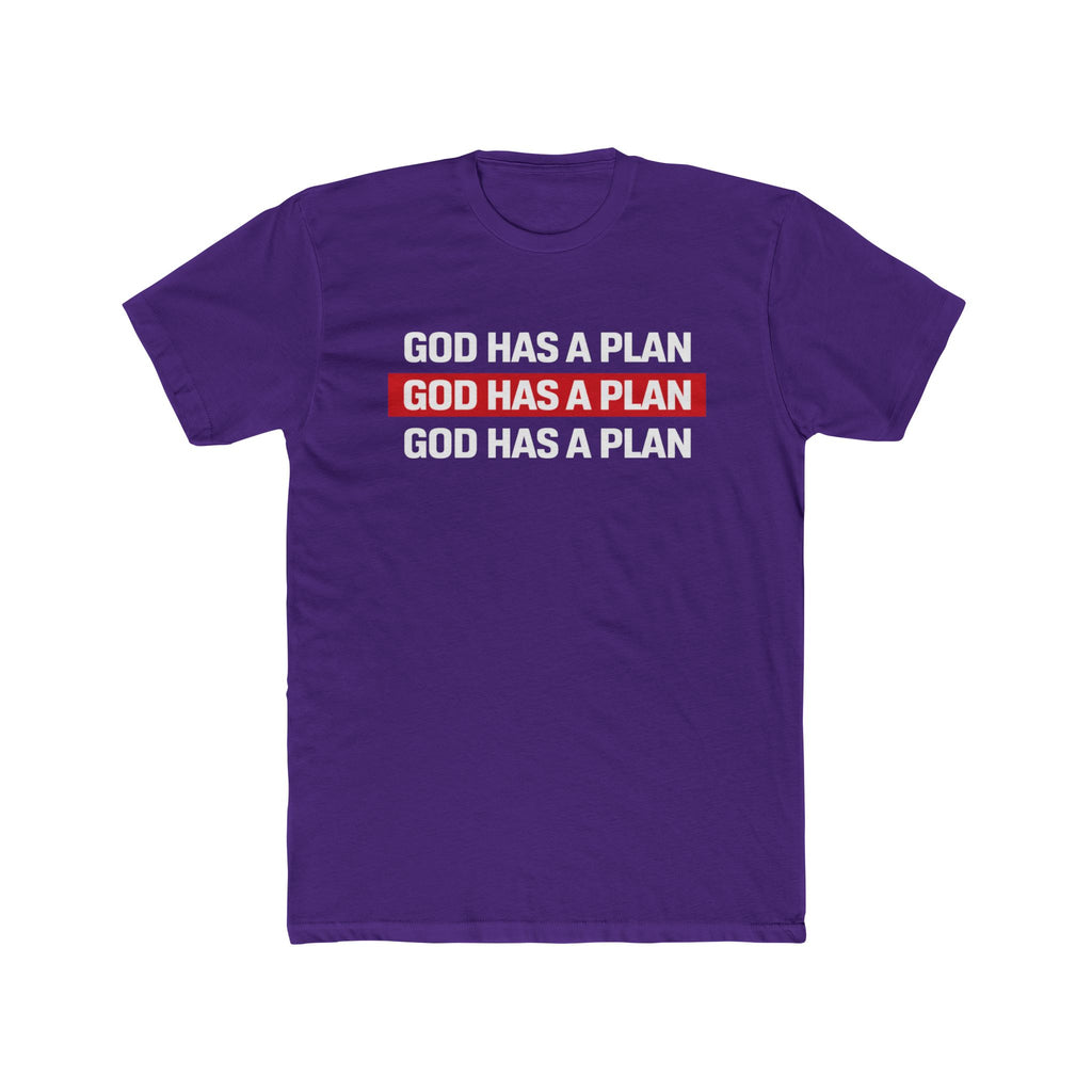 Mens God Has A Plan Tee - Inspirational Christian Message Shirt