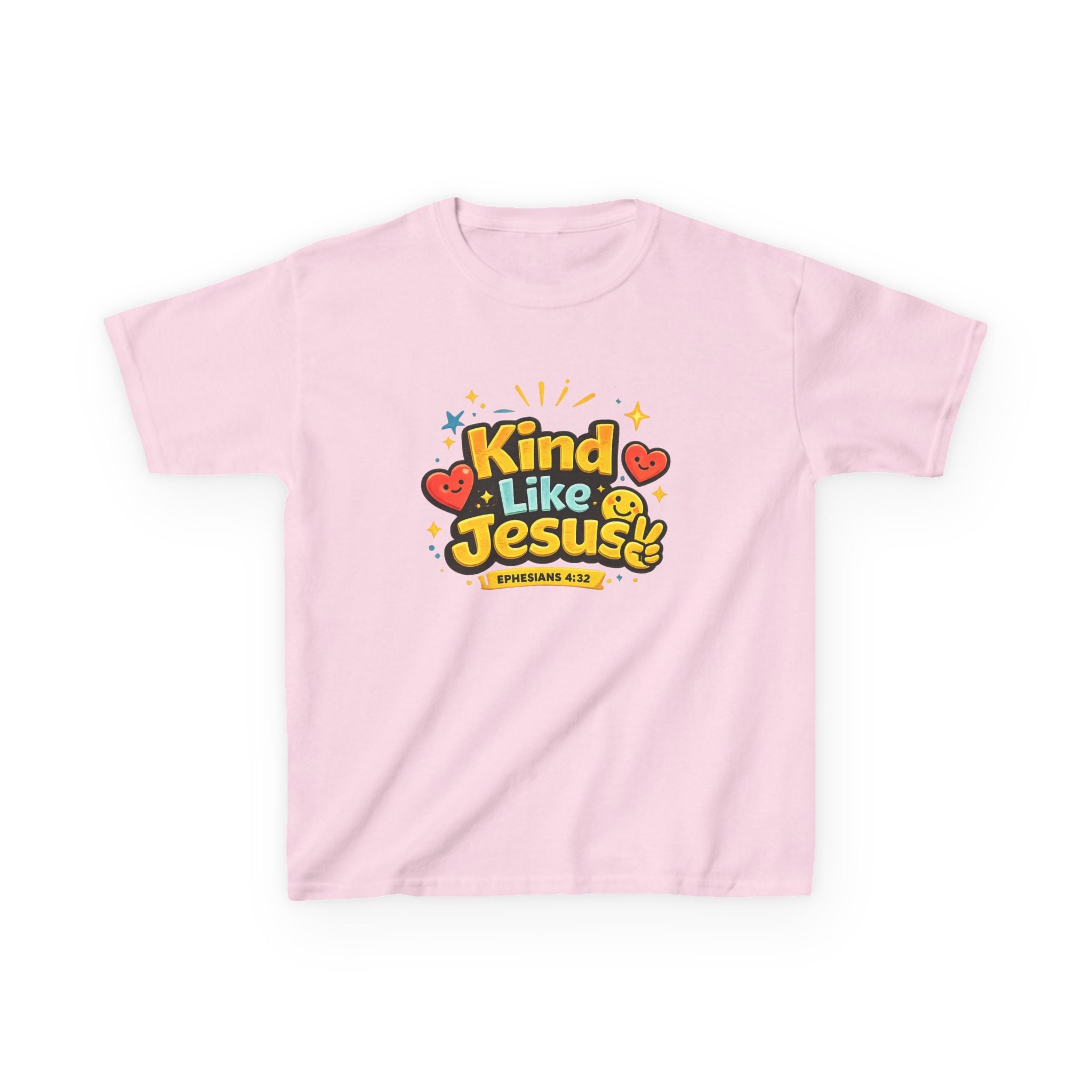 Kids Tee — "Kind Like Jesus" Cute Christian Graphic Shirt