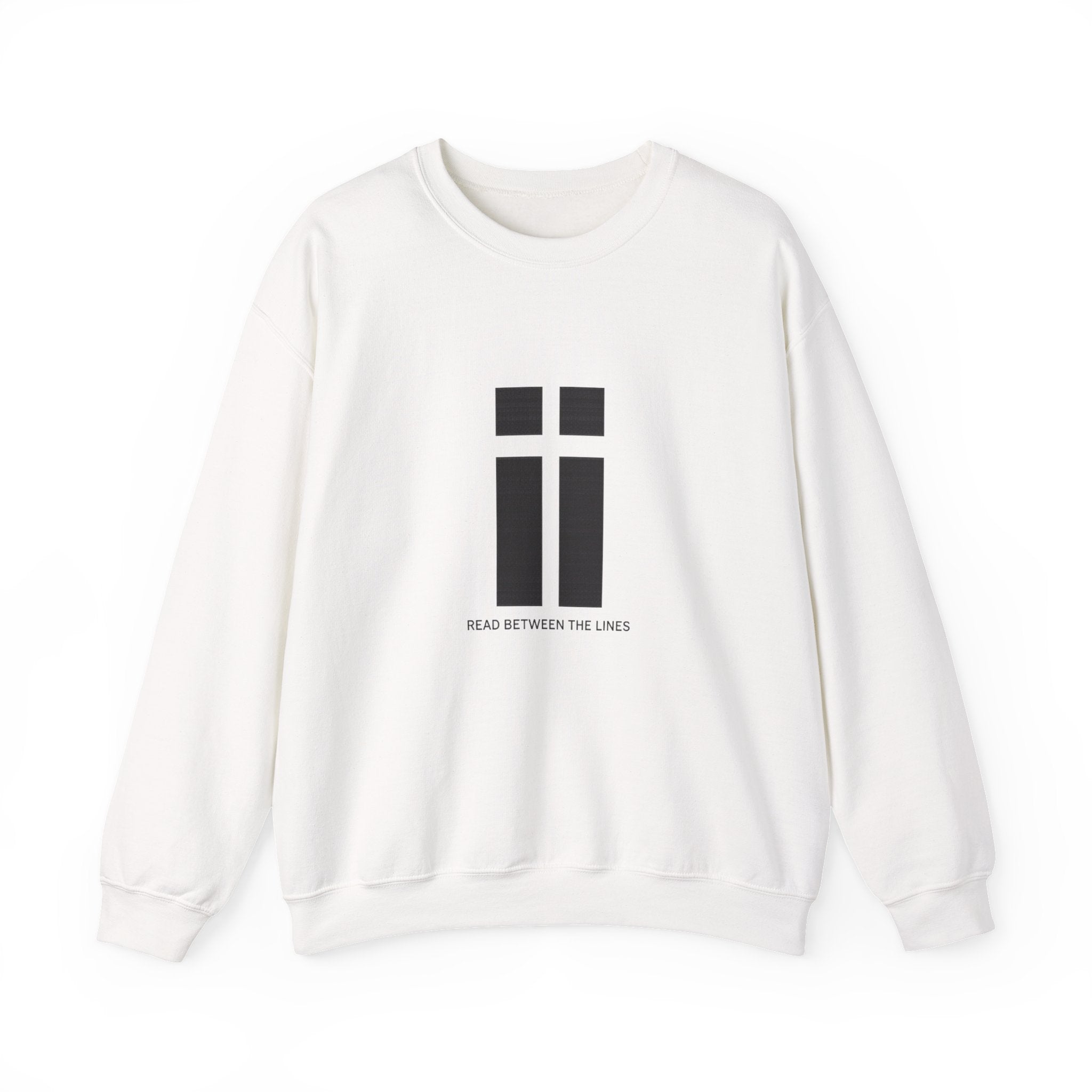 Womens Minimalist 'Read Between The Lines' Crewneck Sweatshirt