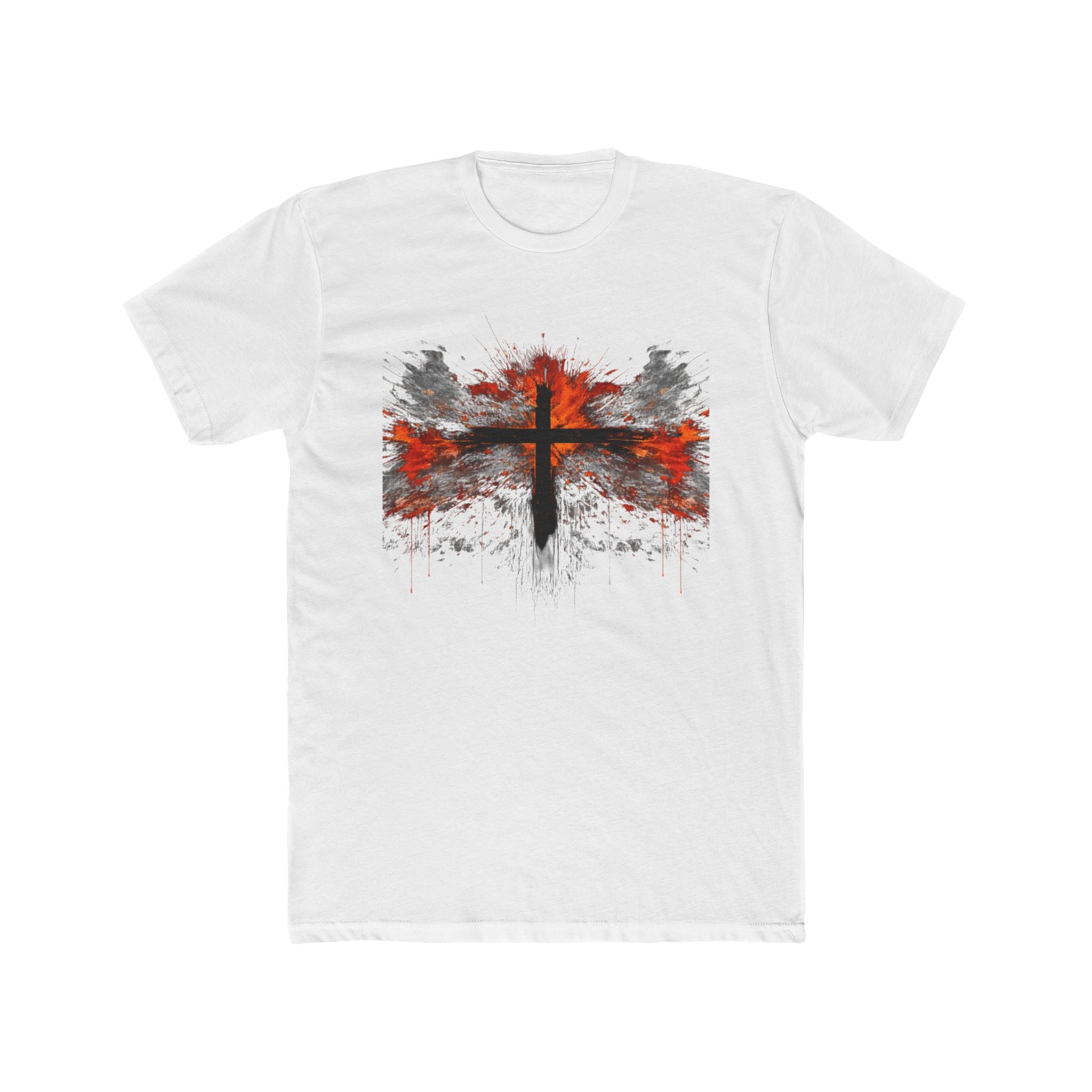 Grunge Cross Graphic Tee | Faith Christian Shirt