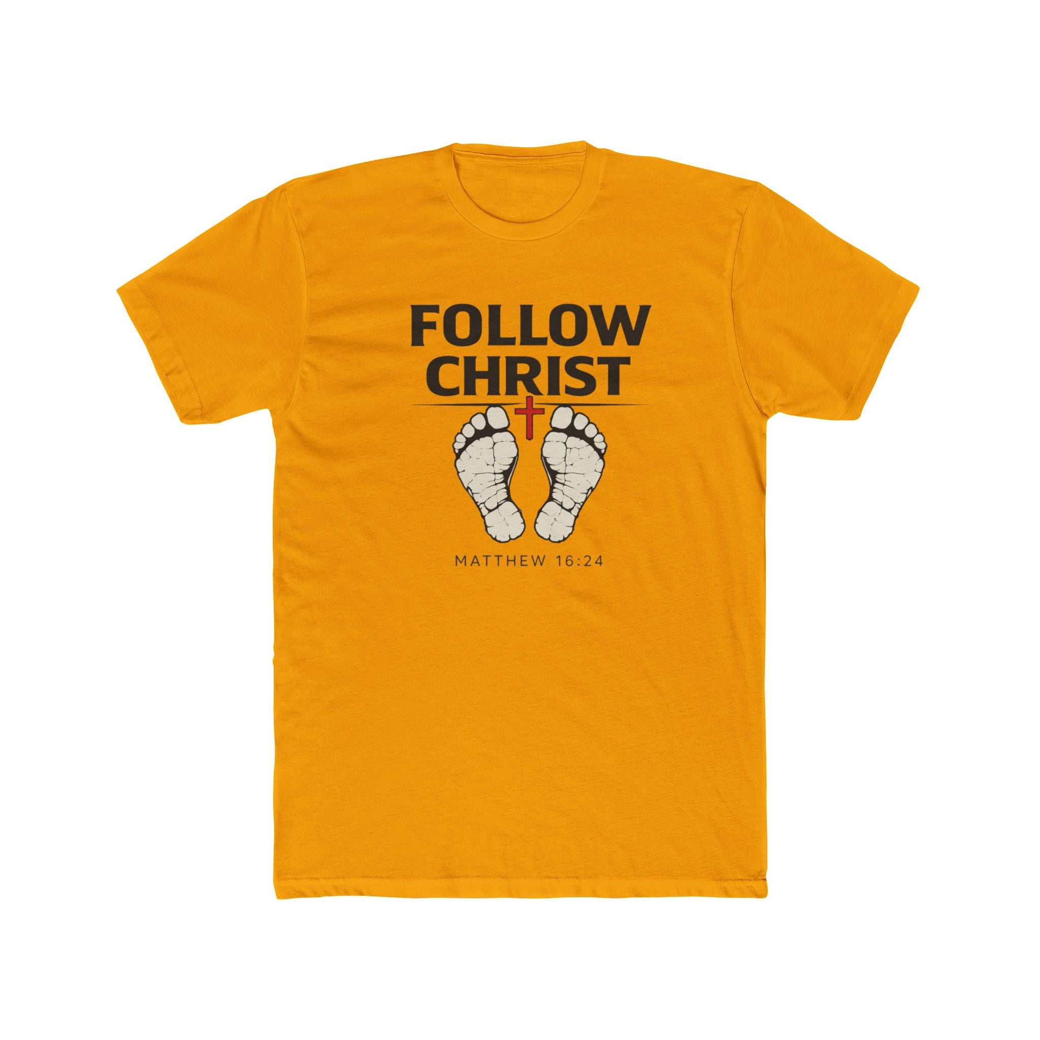 Follow Christ T‑Shirt — Matthew 16:24 Christian Faith Tee