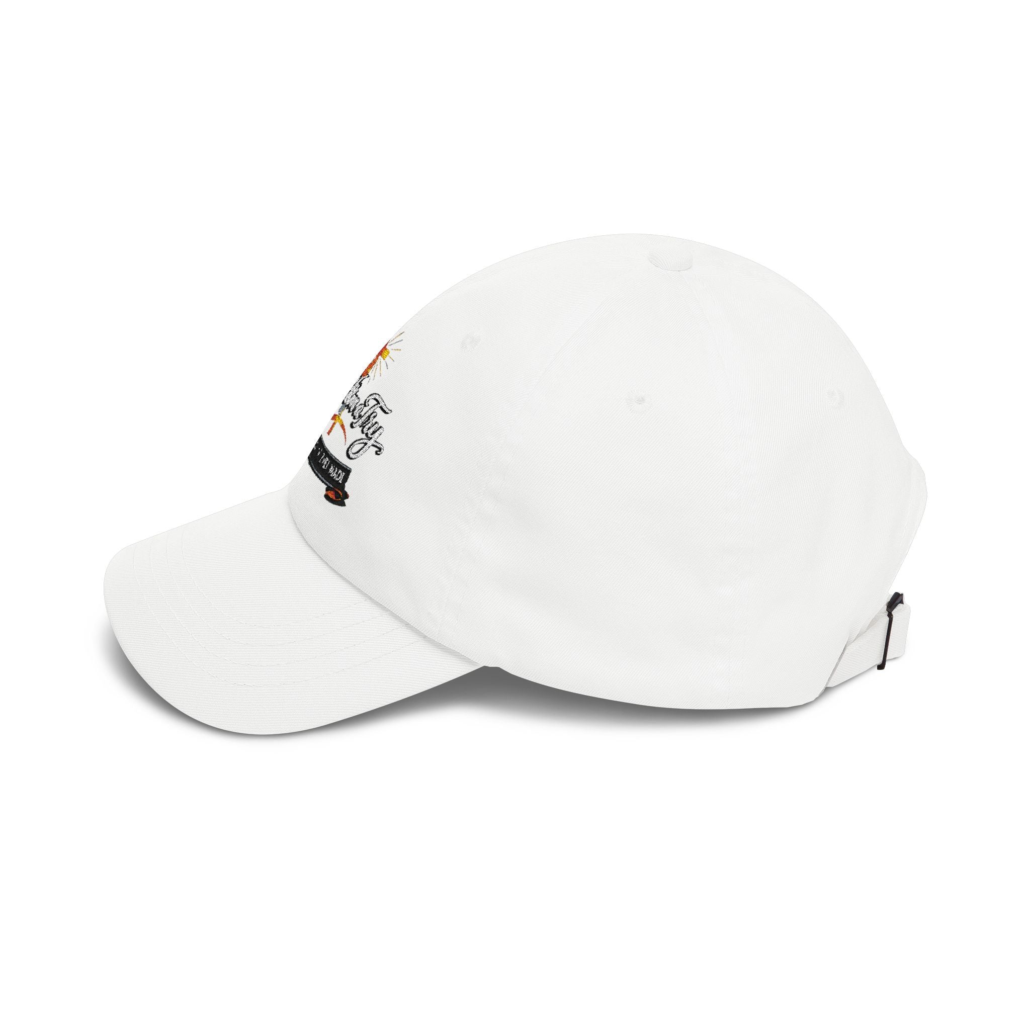 Classic Dad Cap  'God Mom Dad' Cross Embroidered Hat