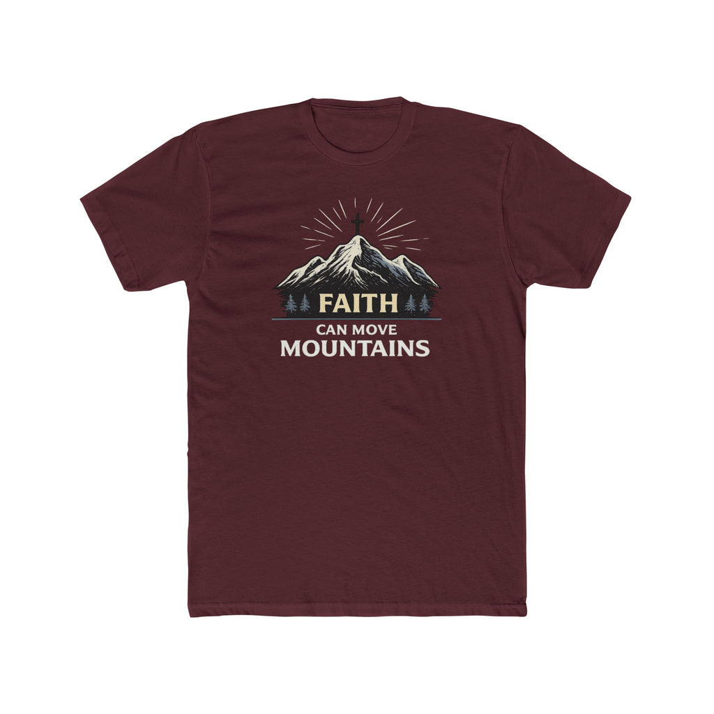 Faith Can Move Mountains T-Shirt | Mountain Graphic Tee, Inspirational Christian Shirt