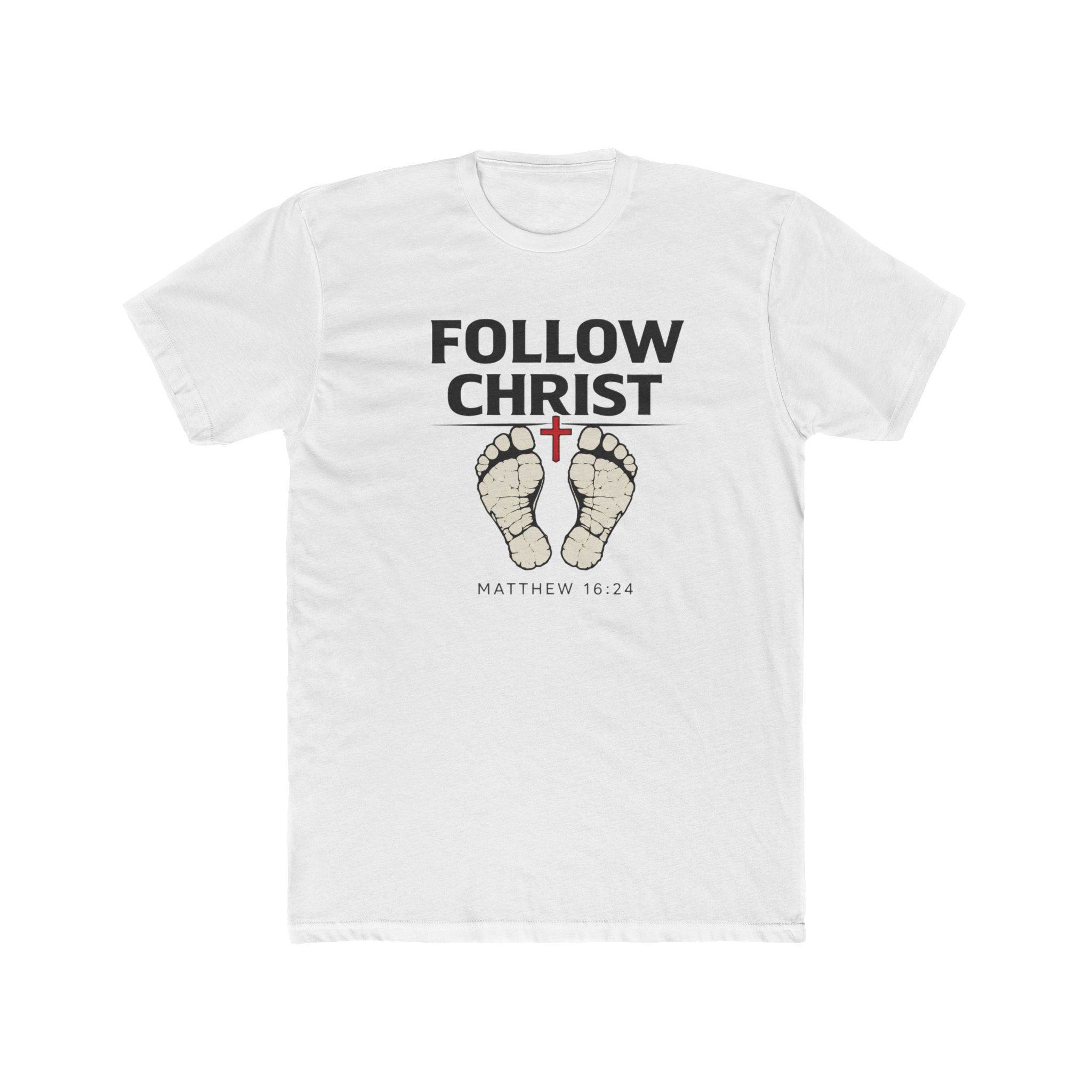 Follow Christ T‑Shirt — Matthew 16:24 Christian Faith Tee