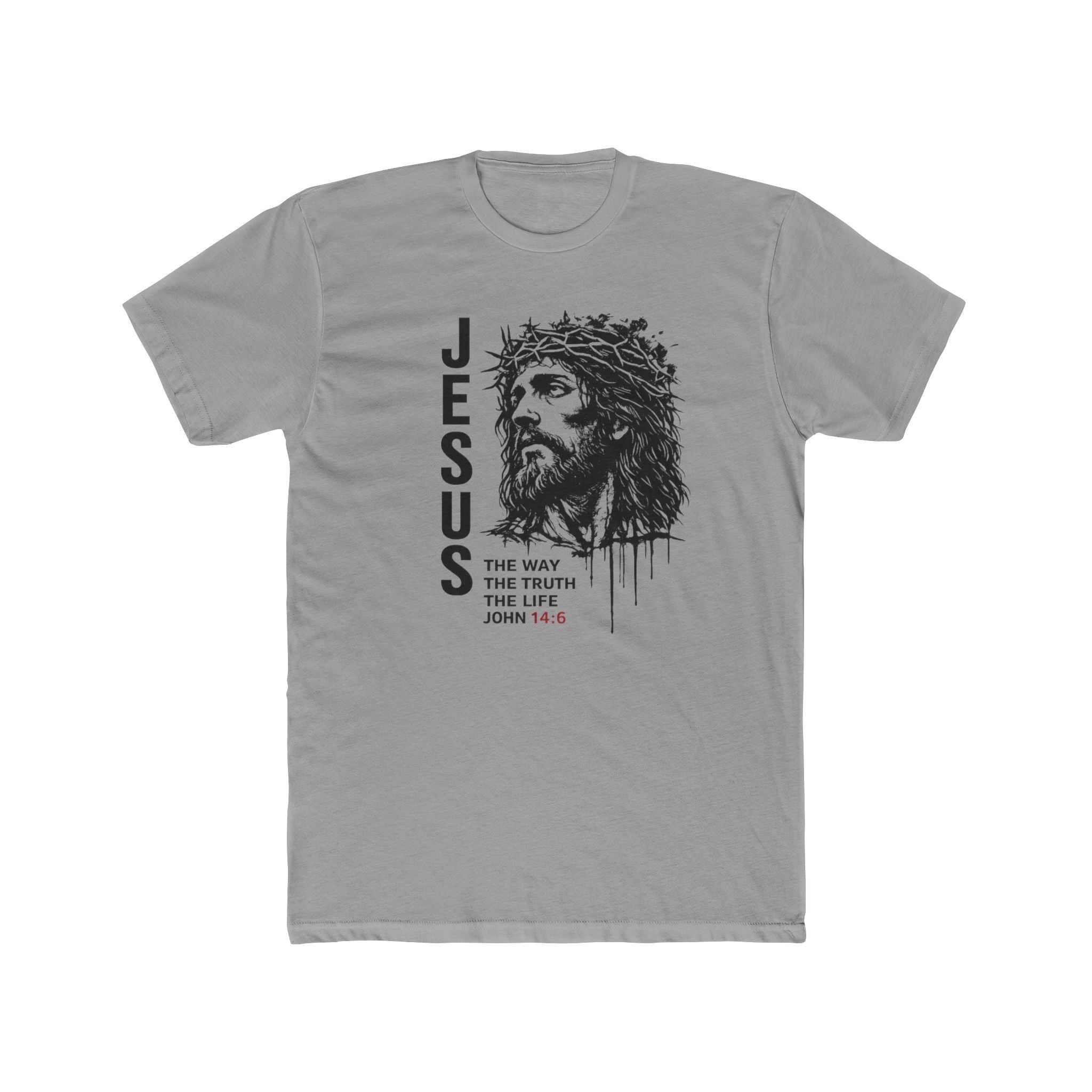 Mens Jesus The Way The Truth The Life Christian Tee