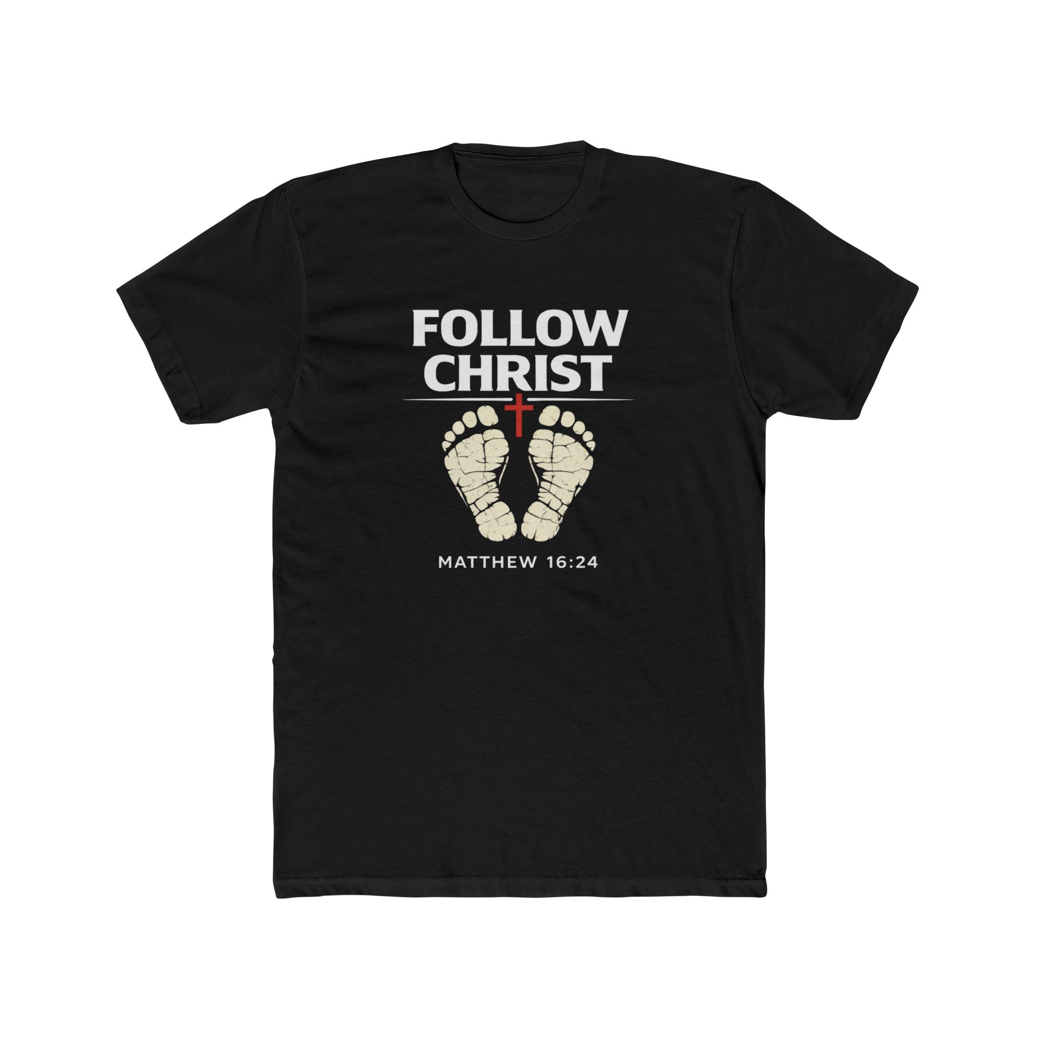 Follow Christ T‑Shirt — Matthew 16:24 Christian Faith Tee