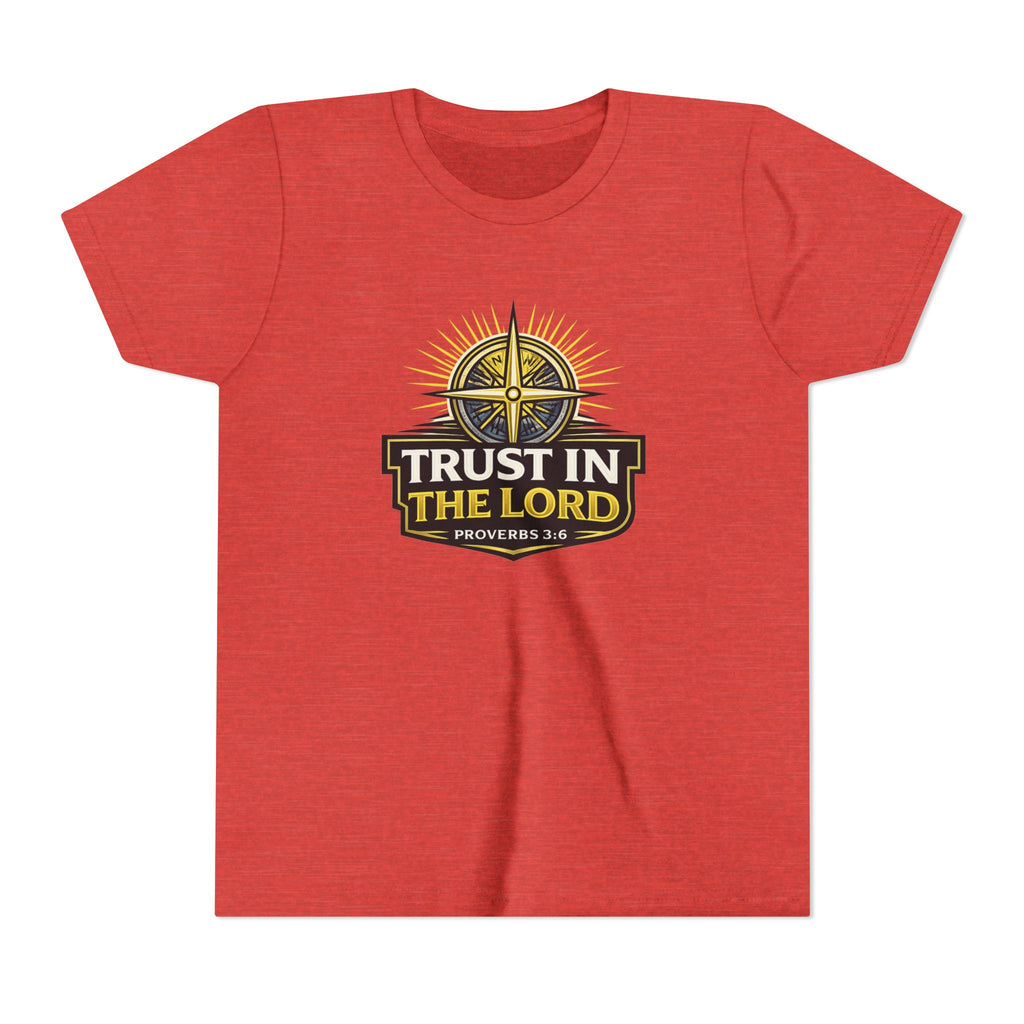 Youth Tee - "Trust in the Lord" Compass Design (Proverbs 3:5-6)