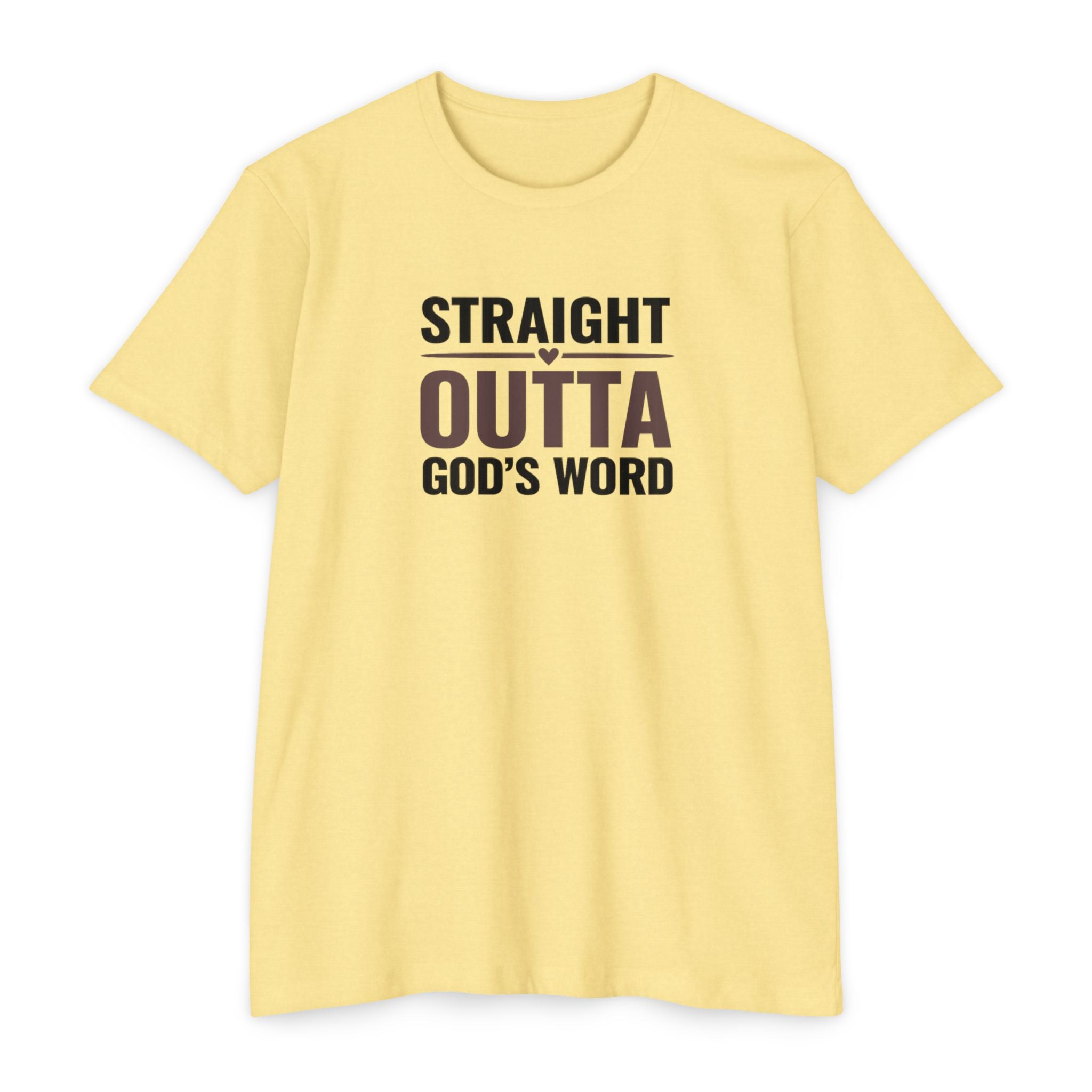 Womens Straight Outta God's Word T-shirt | Christian Faith Scripture Tee