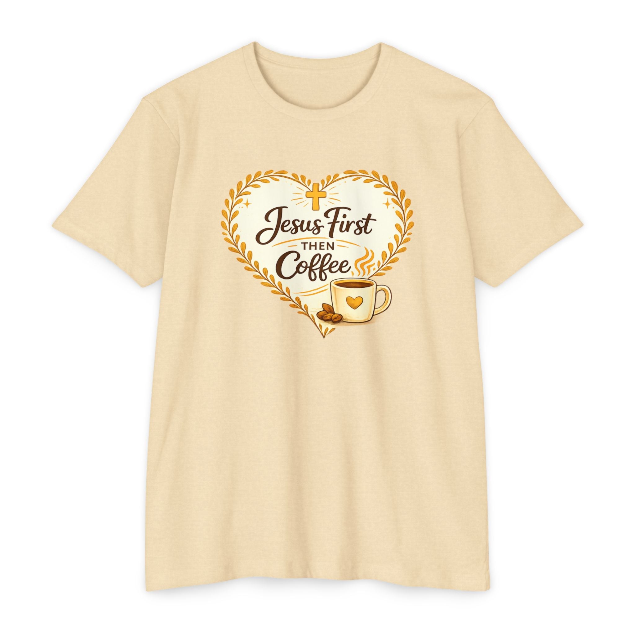 Womens Jesus First Then Coffee T-Shirt
