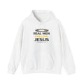 Real Men Follow Jesus Hoodie — Christian Faith Sweatshirt (Matthew 4:19)