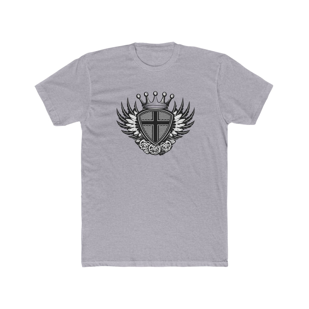 Crowned Winged Shield Tee | Rose Emblem Crest T-Shirt