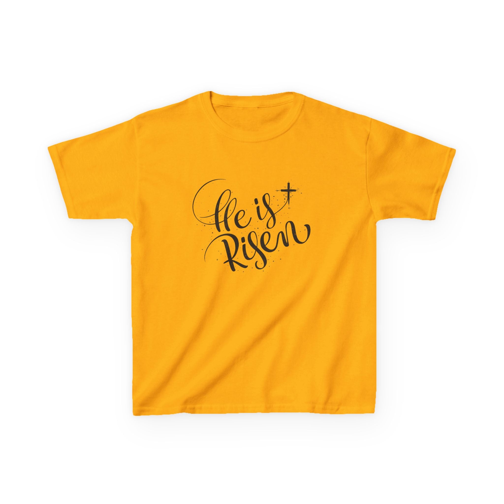 Girls Kids T-Shirt  "He Is Risen" Easter Christian Tee