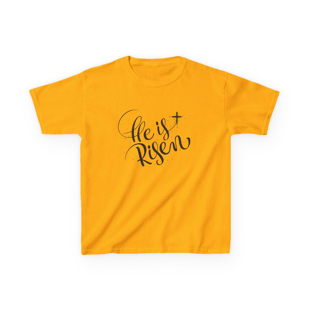 Boys  Kids T-Shirt  "He Is Risen" Easter Christian Tee