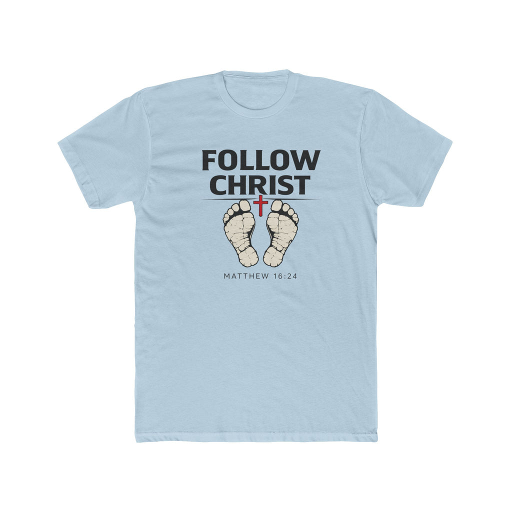 Follow Christ T‑Shirt — Matthew 16:24 Christian Faith Tee