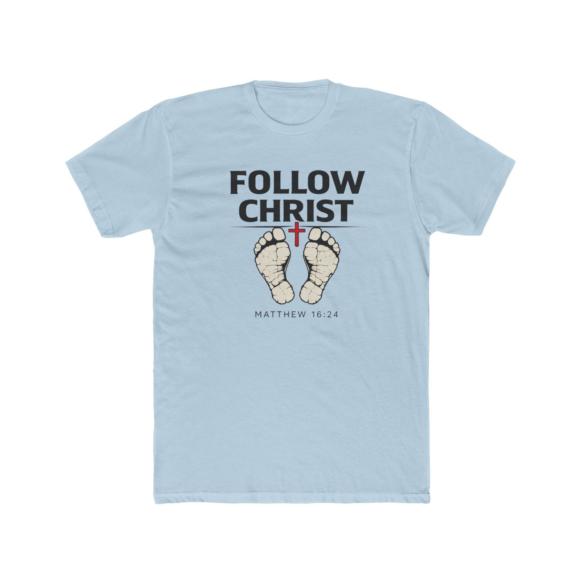 Follow Christ T‑Shirt — Matthew 16:24 Christian Faith Tee