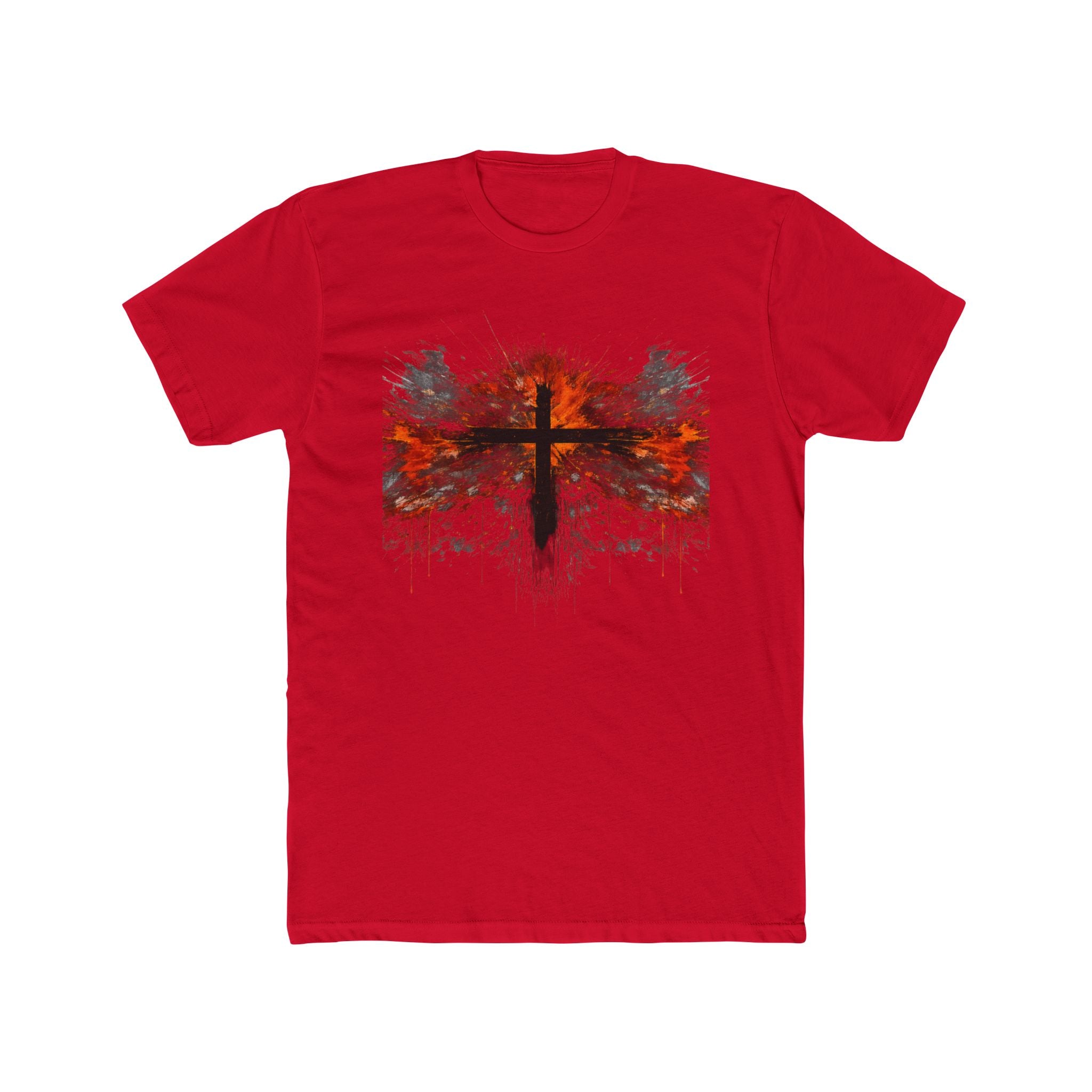 Grunge Cross Graphic Tee | Faith Christian Shirt