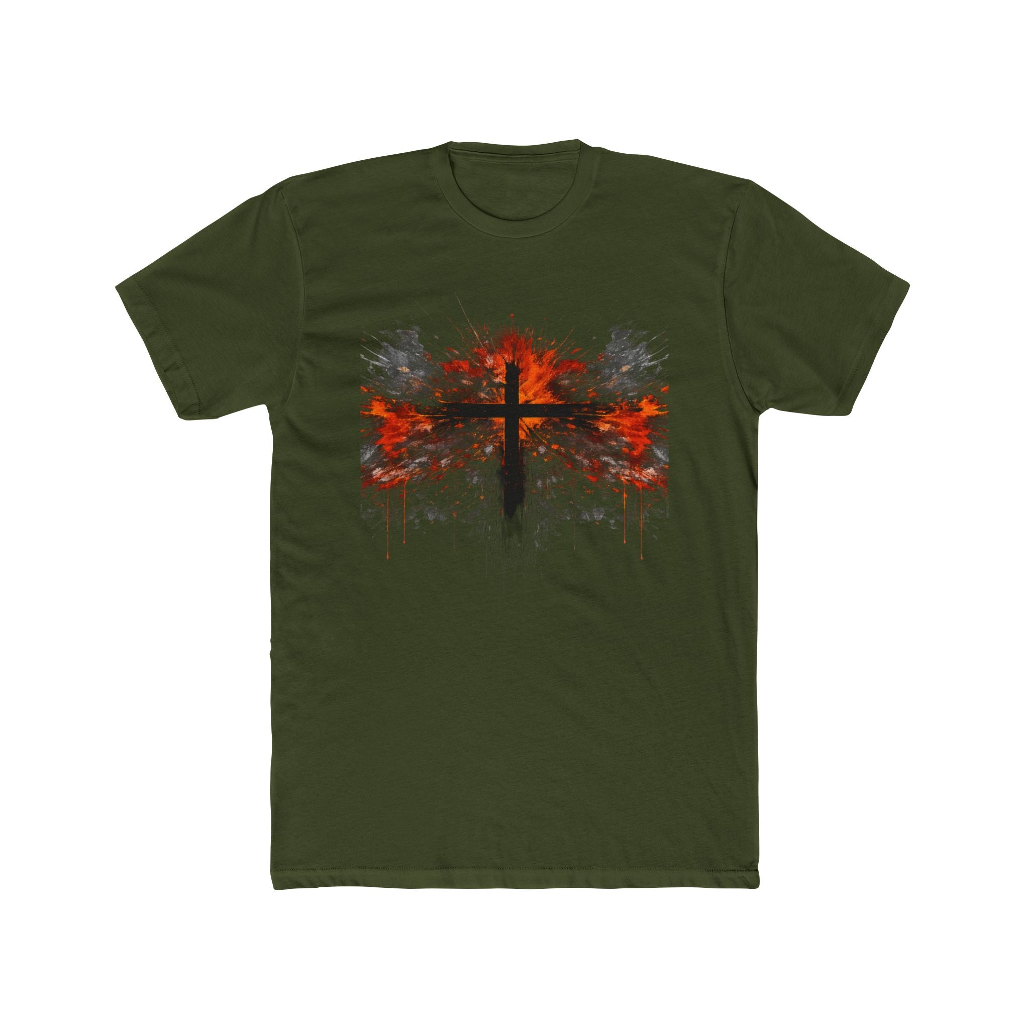 Grunge Cross Graphic Tee | Faith Christian Shirt