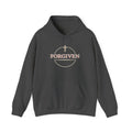Womens Forgiven Hoodie — Minimal Christian Cross Faith Sweatshirt