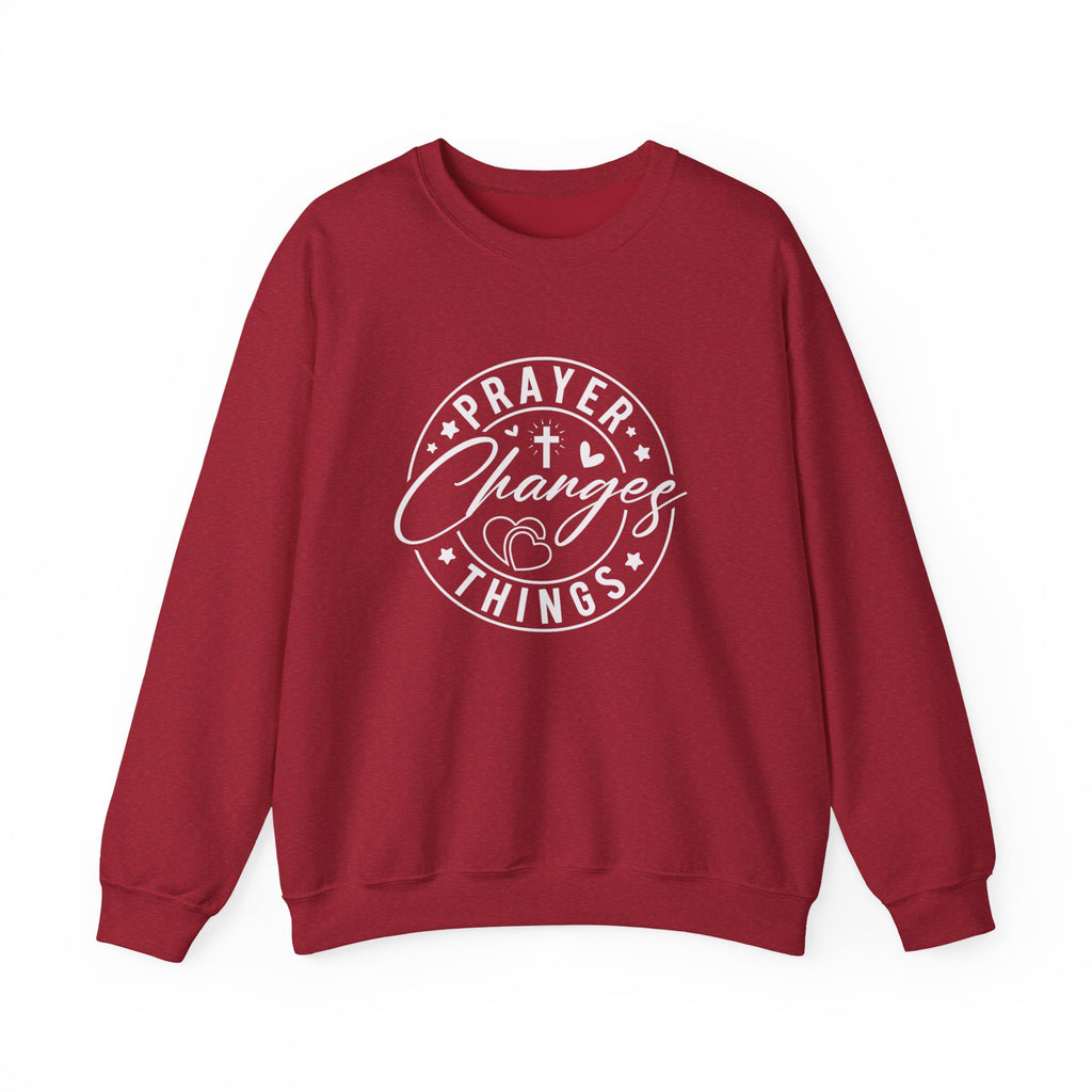 Prayer Changes Things Sweatshirt — Inspirational Christian Crewneck