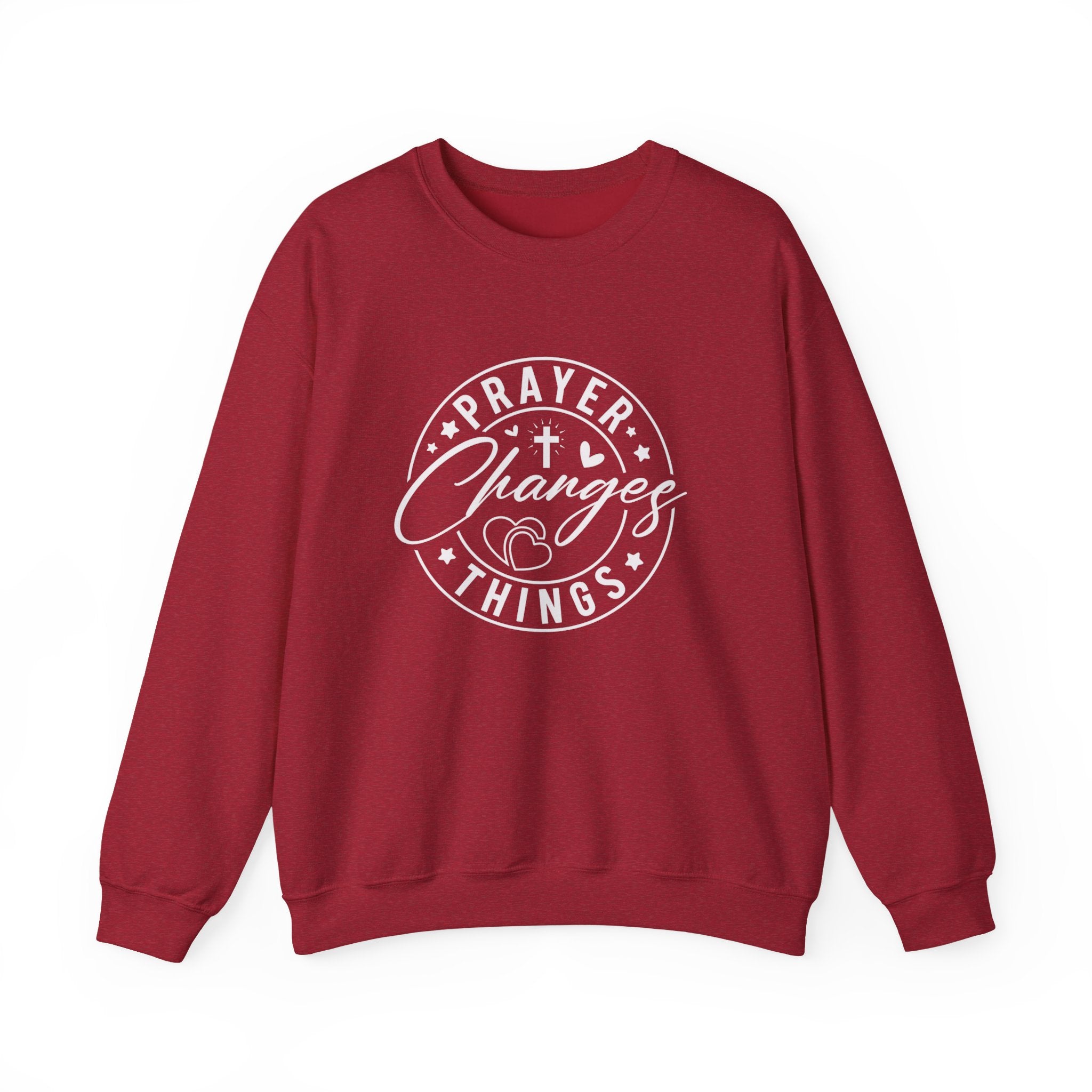 Prayer Changes Things Sweatshirt — Inspirational Christian Crewneck