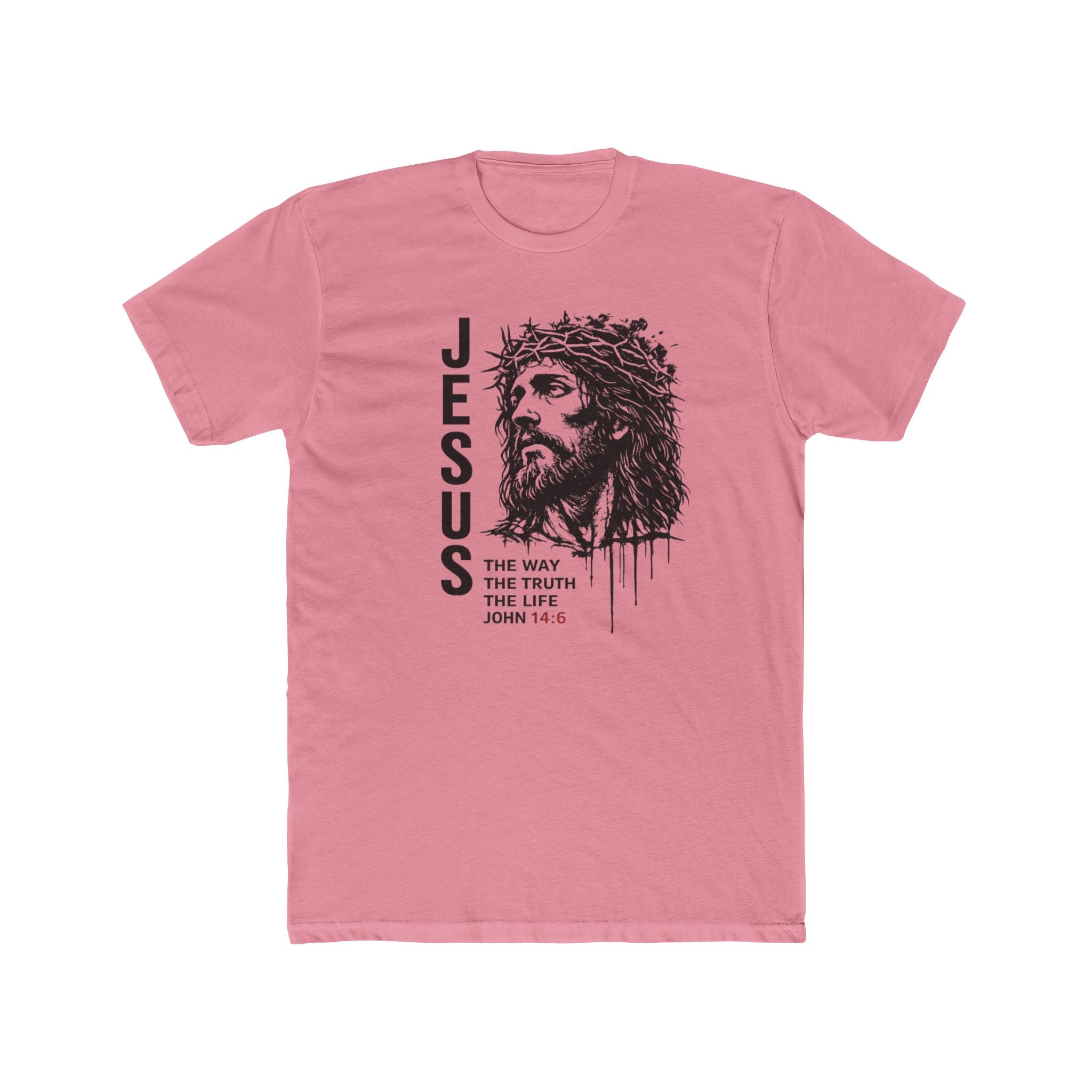 Mens Jesus The Way The Truth The Life Christian Tee