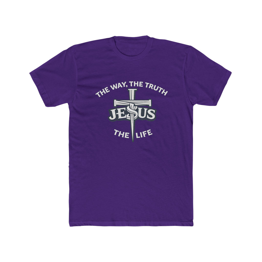 Jesus Cross Design T-Shirt | The Way The Truth & Life Christian Tee
