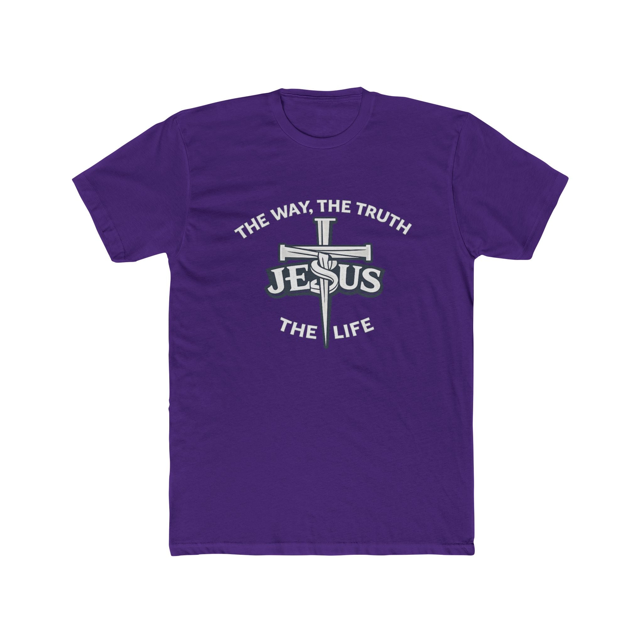 Jesus Cross Design T-Shirt | The Way The Truth & Life Christian Tee