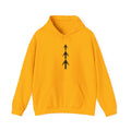 Mens Arrow Trio Hoodie Minimalist Vertical Arrow Graphic Sweatshirt