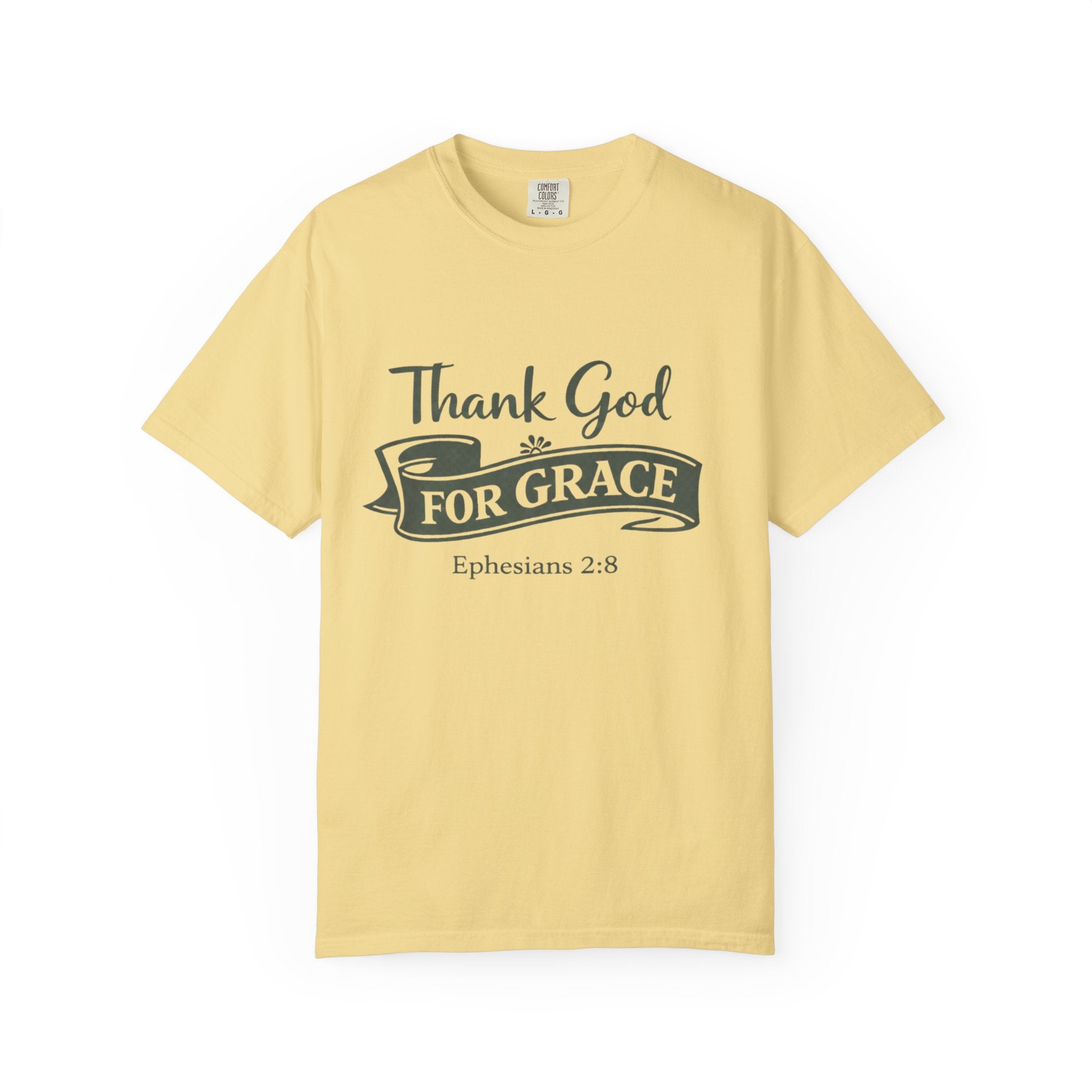 Thank God For Grace T-Shirt — Christian Faith Graphic Tee (Ephesians 2:8)