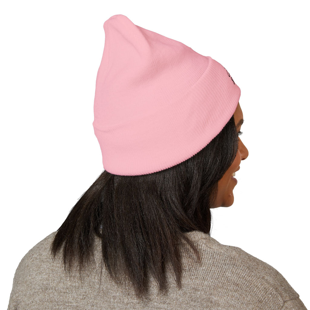 Embroidered 'Jesus Is My Strength' Cuffed Beanie