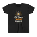 Boys Youth Tee — "Let Your Light Shine" Christian Lantern Shirt (Matt. 5:16)