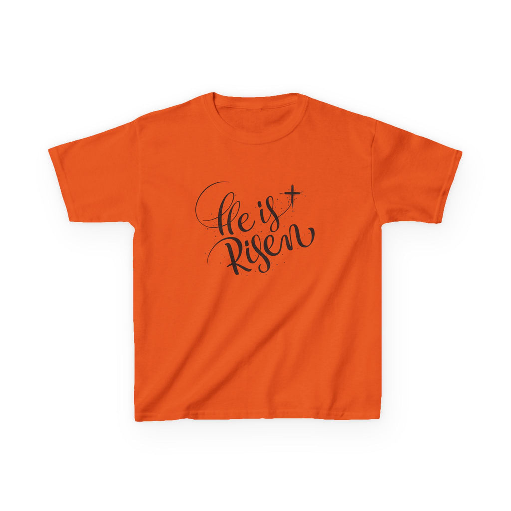 Girls Kids T-Shirt  "He Is Risen" Easter Christian Tee