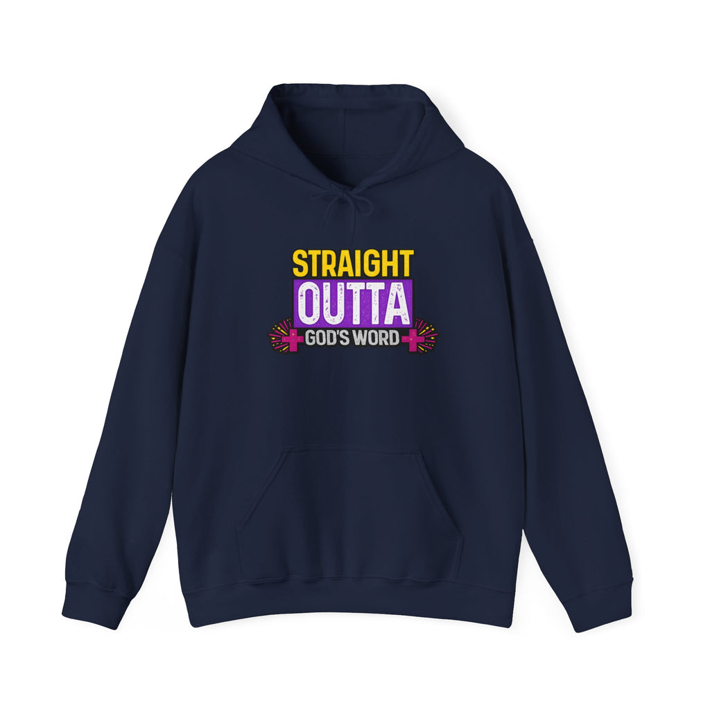 Womens Straight Outta God's Word Hoodie — Christian Faith Pullover