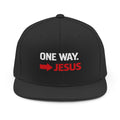 Snapback Hat - "One Way → Jesus" Christian Faith Baseball Cap