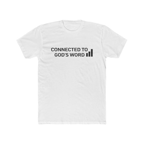 Connected to God's Word | Men Christian Faith Graphic Shirt