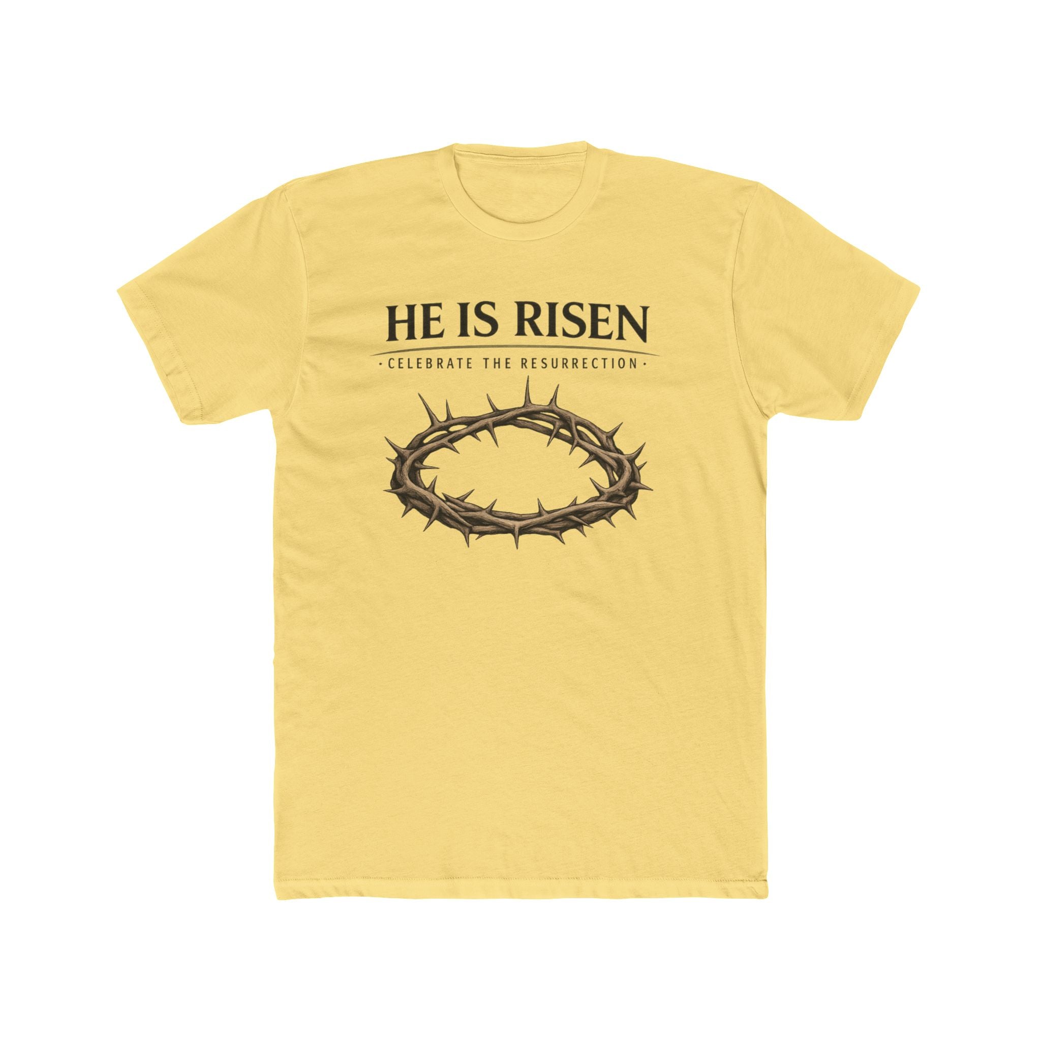 Mens " He is Risen " Christian T-Shirt | Next Level Brand