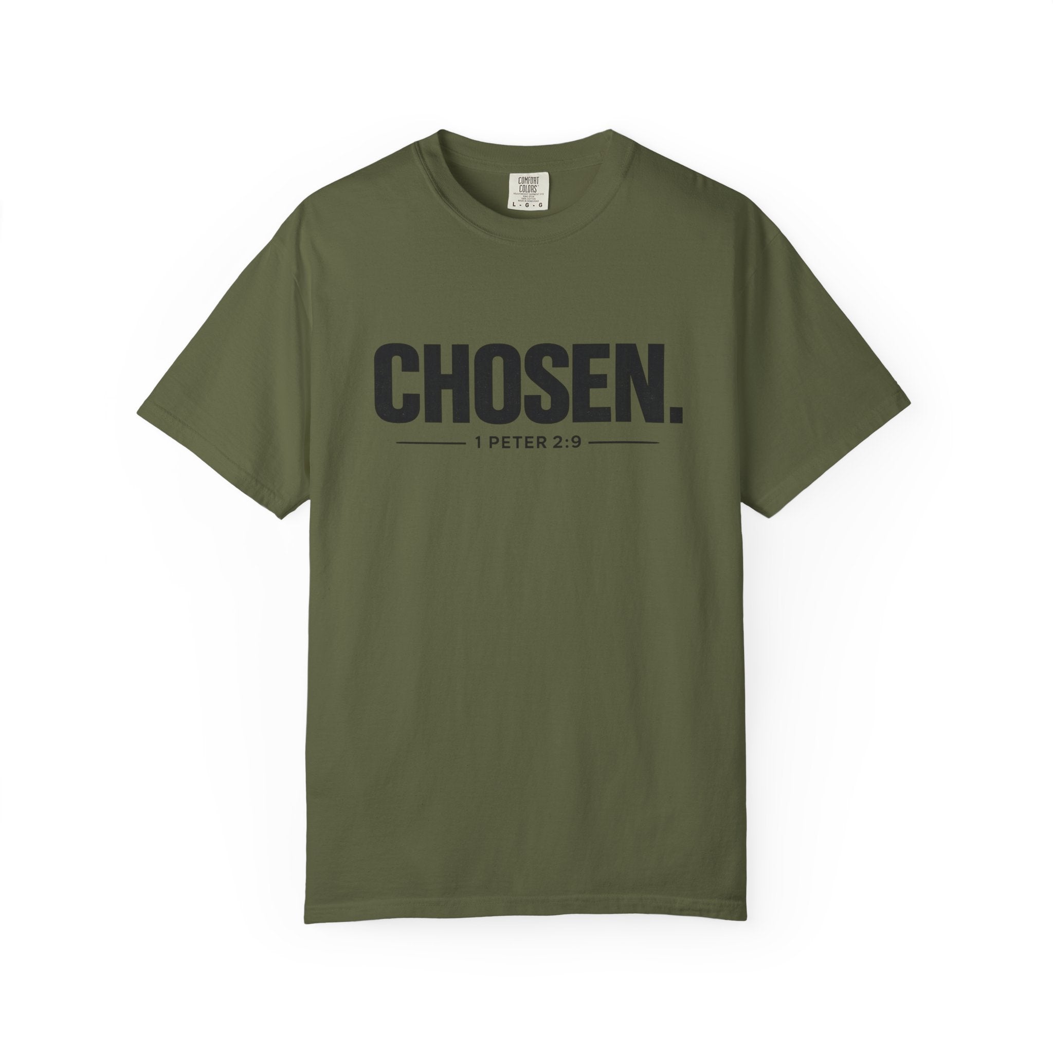 Chosen. T-Shirt — Christian Faith Graphic Tee (1 Peter 2:9)