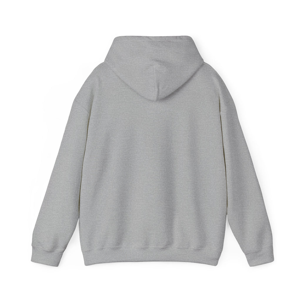 Mens Yeshua Vertical Cross Hoodie — Minimal Christian Faith Pullover