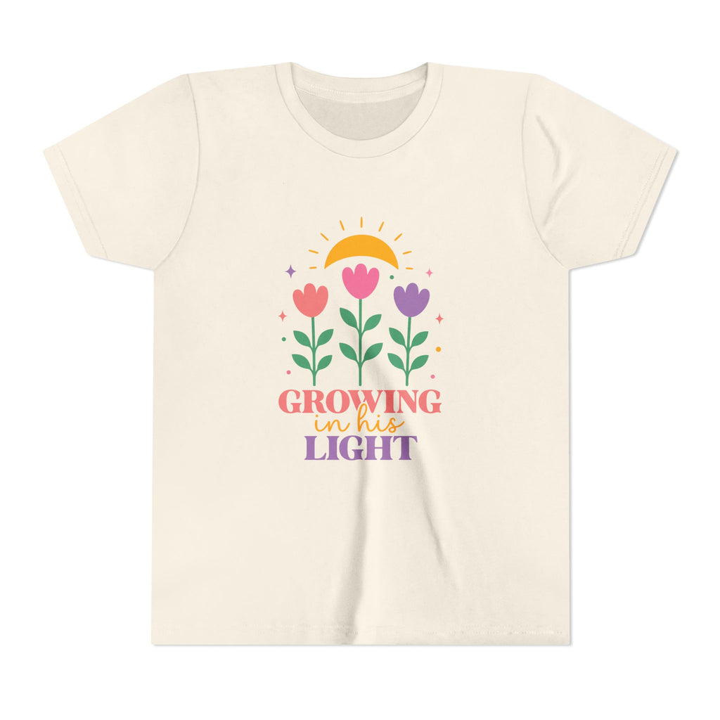 Girls "Growing in the Light" Floral Sunflower Design
