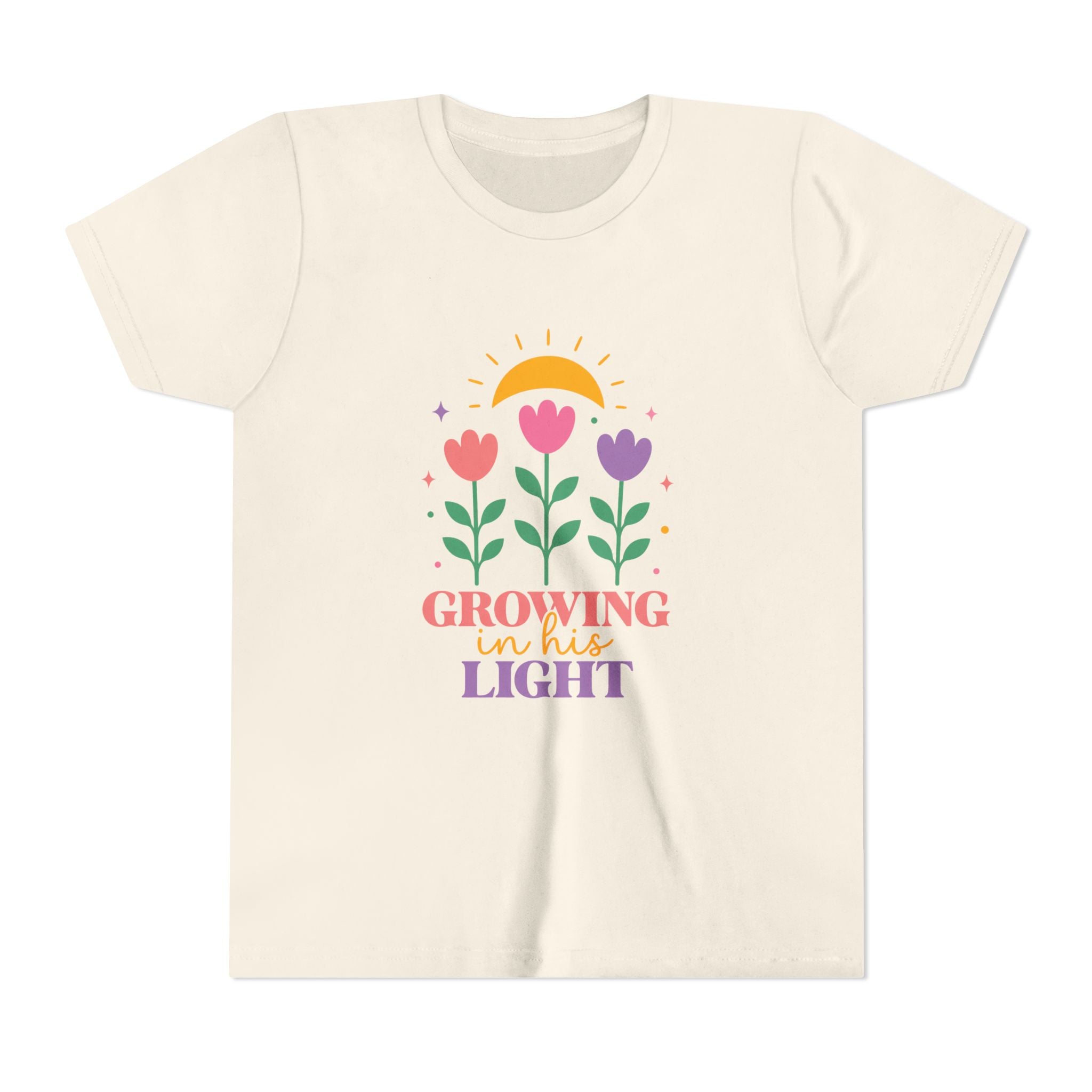 Girls "Growing in the Light" Floral Sunflower Design