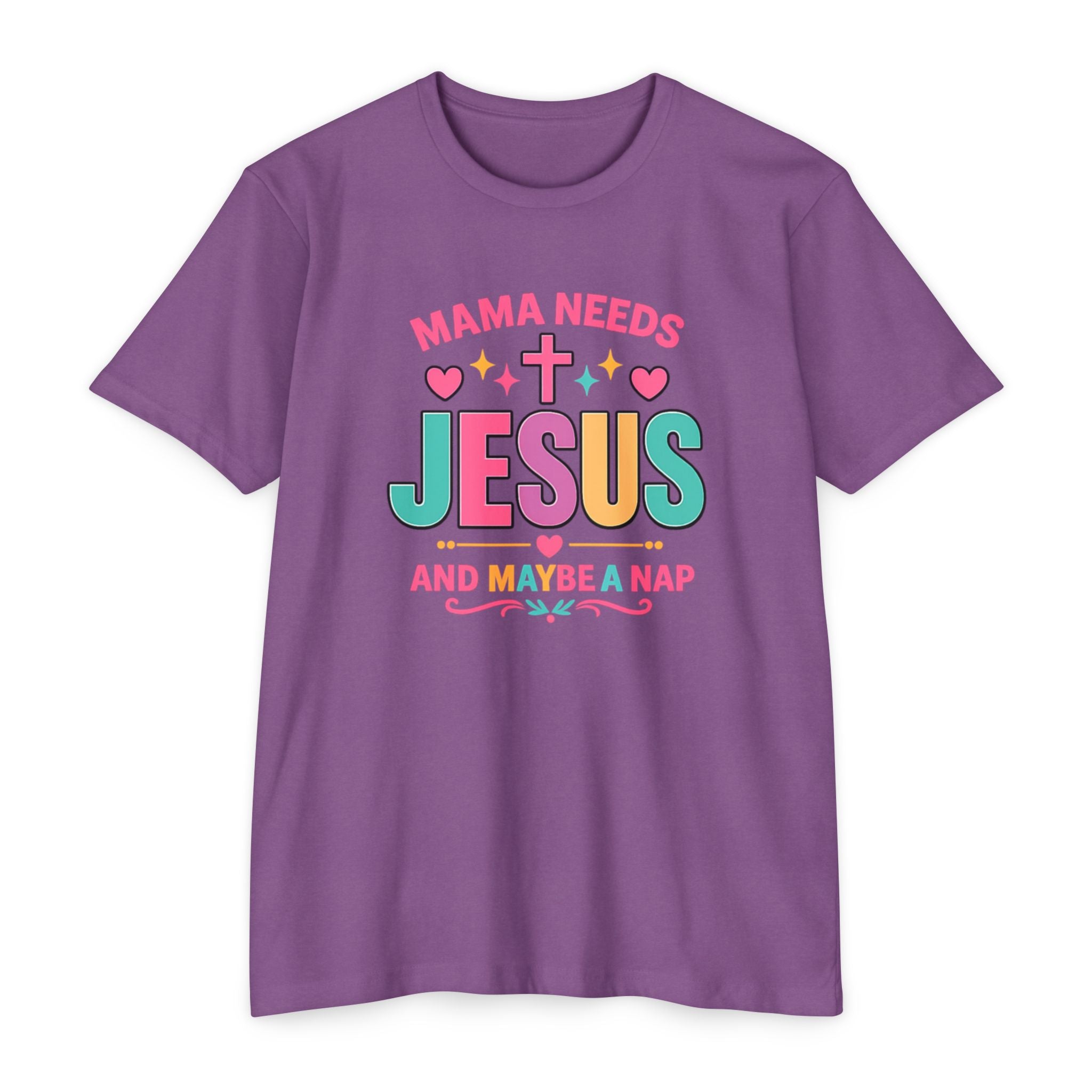 Womens Mama Needs Jesus and Maybe a Nap T-Shirt