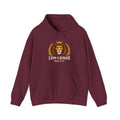 Mens Lion of Judah Hoodie – Crowned Lion Graphic with “Lion of Judah Rev. 5:5” Christian Faith Pullover
