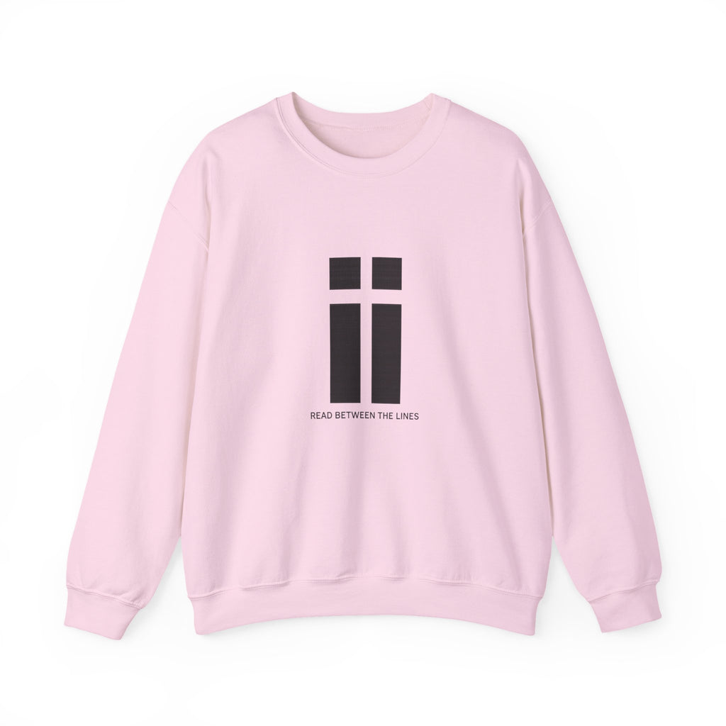Womens Minimalist 'Read Between The Lines' Crewneck Sweatshirt