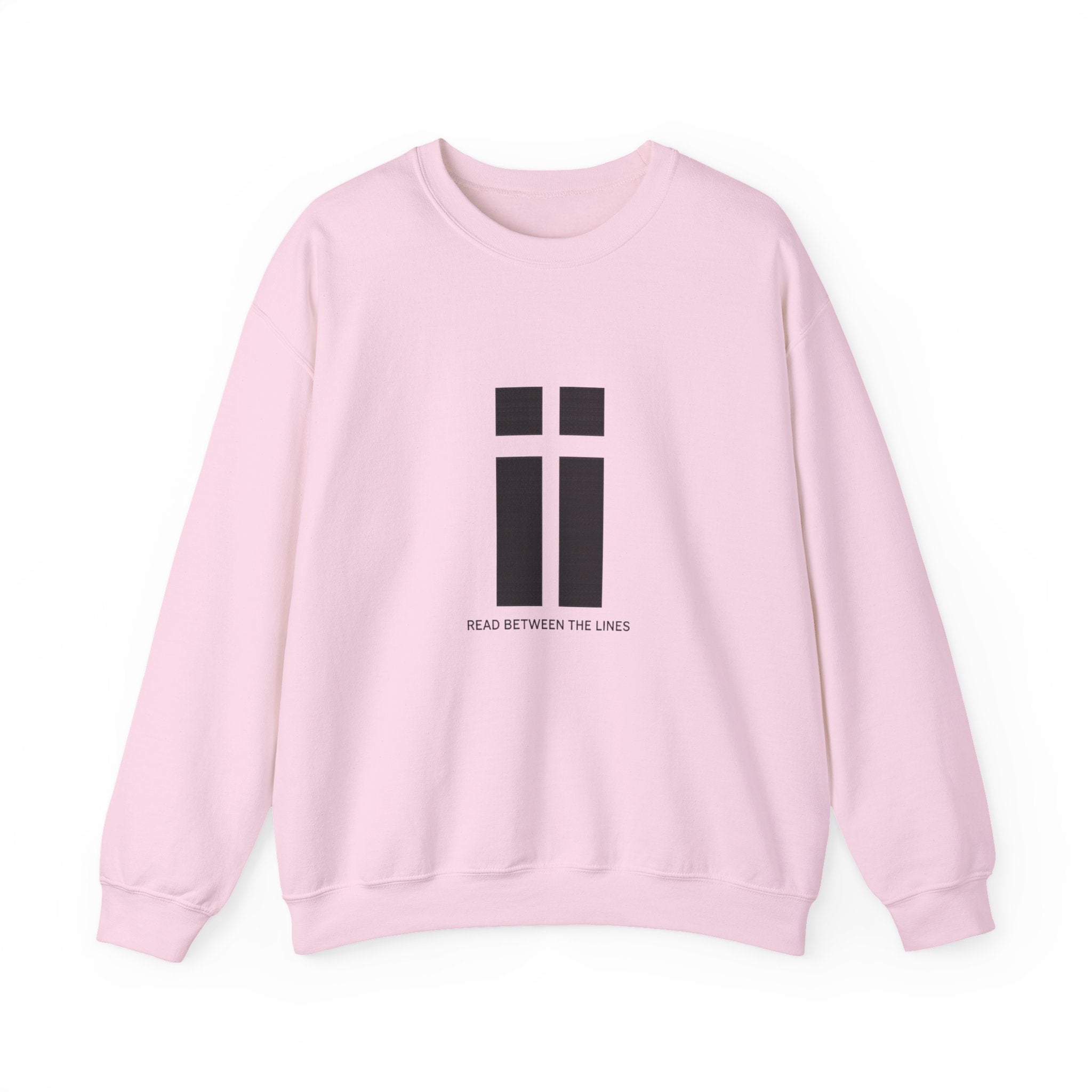 Womens Minimalist 'Read Between The Lines' Crewneck Sweatshirt
