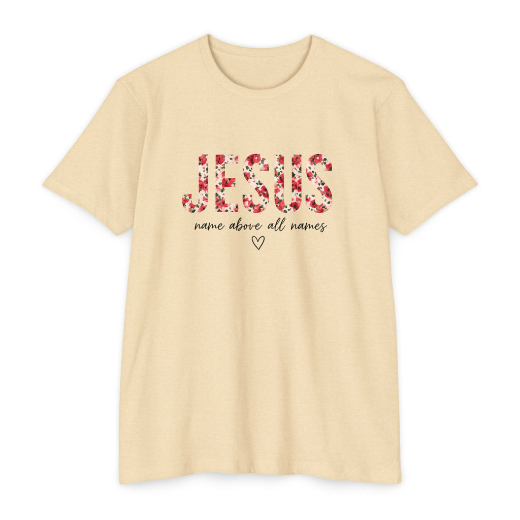 Womens Jesus Floral Mosaic T-Shirt