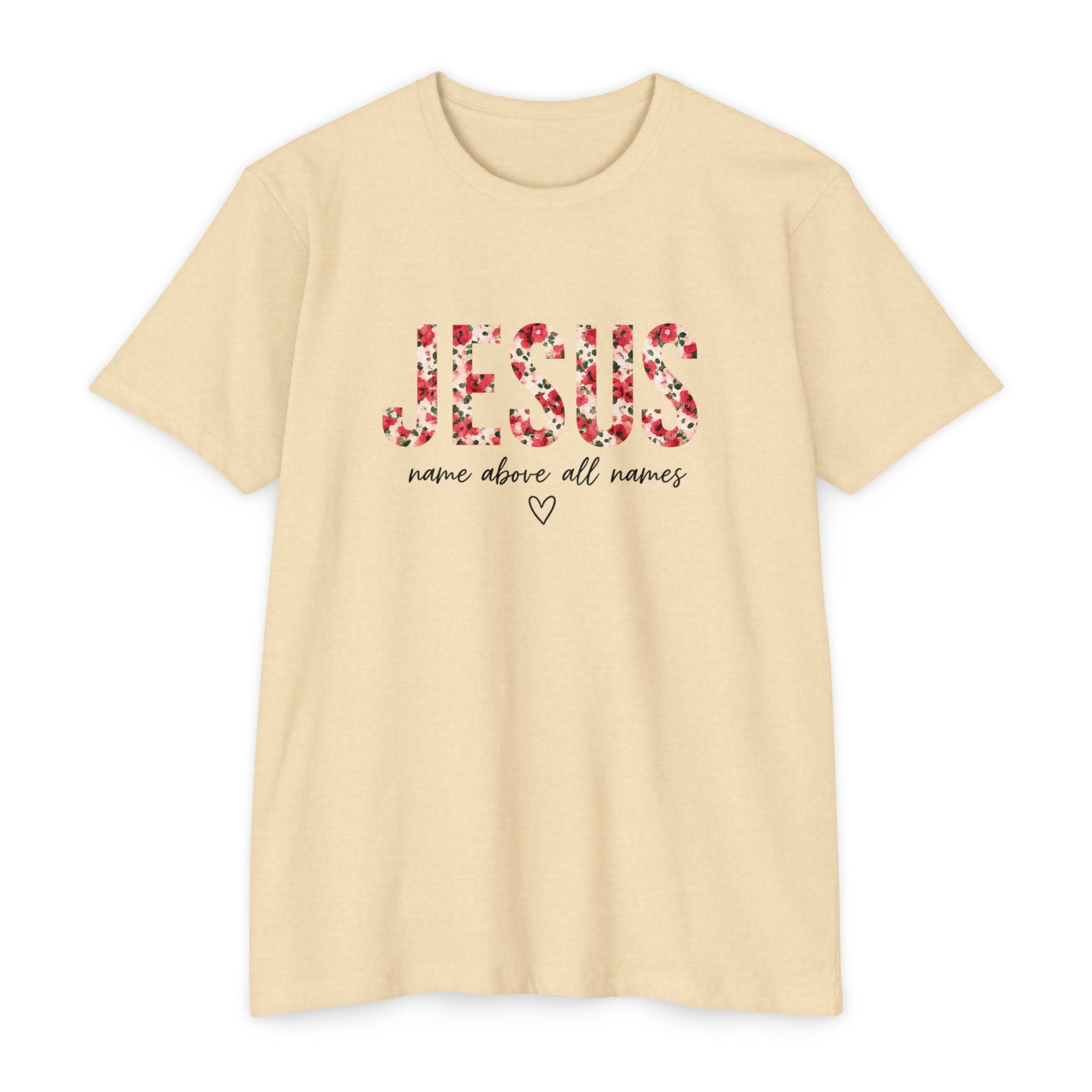Womens Jesus Floral Mosaic T-Shirt