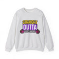 Womens Crewneck Sweatshirt — "Straight Outta God's Word" Christian Gospel Pullover