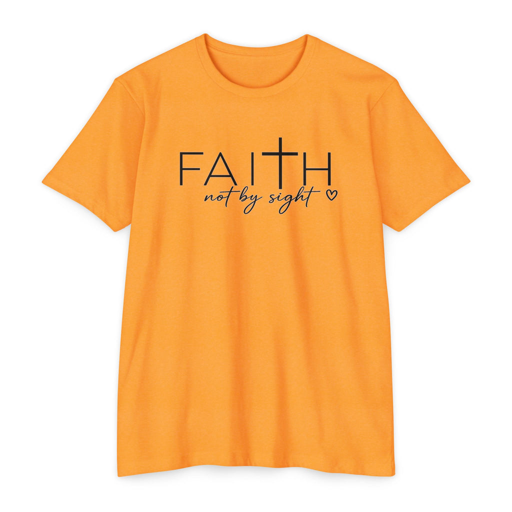 Womens Not By Sight  Faith Graphic T‑Shirt